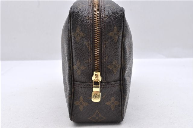Auth Louis Vuitton Monogram Trousse Toilette 23 Clutch Hand Bag M47524 LV 1672D