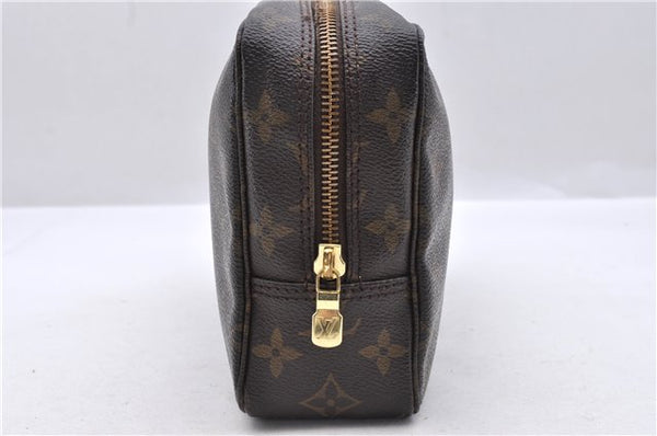 Auth Louis Vuitton Monogram Trousse Toilette 23 Clutch Hand Bag M47524 LV 1672D