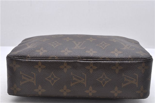Auth Louis Vuitton Monogram Trousse Toilette 23 Clutch Hand Bag M47524 LV 1672D