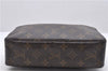 Auth Louis Vuitton Monogram Trousse Toilette 23 Clutch Hand Bag M47524 LV 1672D