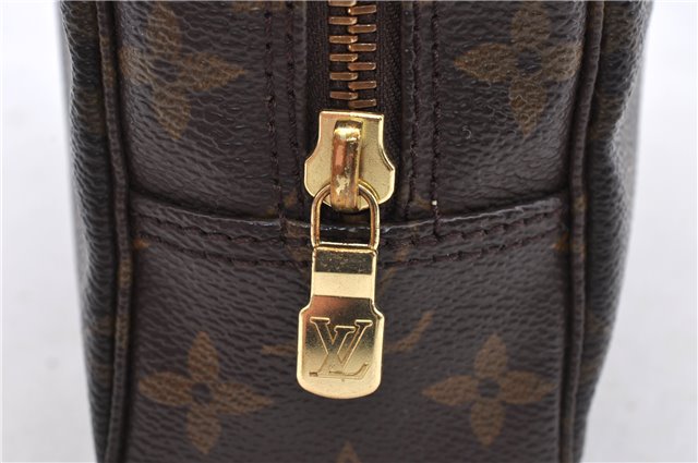 Auth Louis Vuitton Monogram Trousse Toilette 23 Clutch Hand Bag M47524 LV 1672D