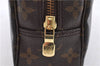 Auth Louis Vuitton Monogram Trousse Toilette 23 Clutch Hand Bag M47524 LV 1672D
