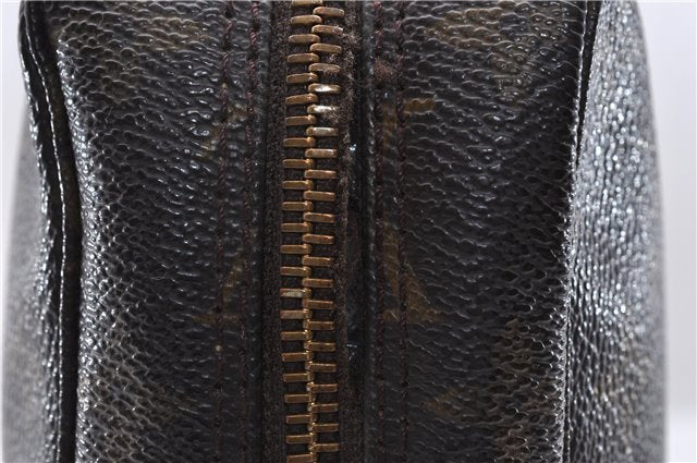 Auth Louis Vuitton Monogram Trousse Toilette 23 Clutch Hand Bag M47524 LV 1672D