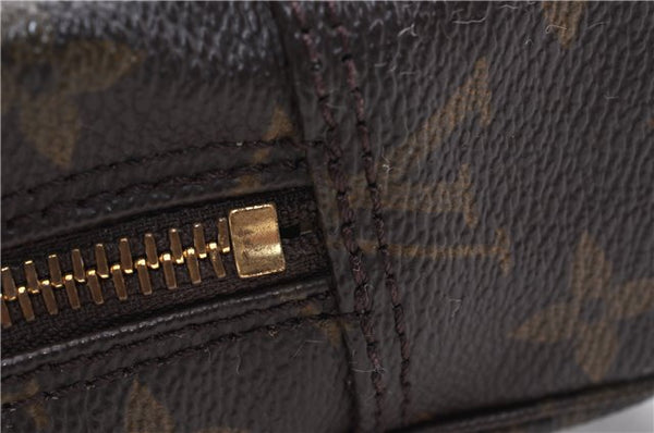 Auth Louis Vuitton Monogram Trousse Toilette 23 Clutch Hand Bag M47524 LV 1672D