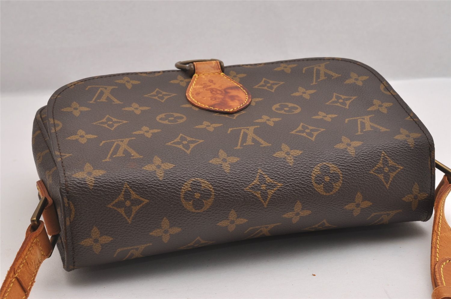 Authentic Louis Vuitton Monogram Saint Cloud GM M51242 Shoulder Cross Bag 1672I