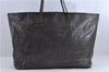 Authentic FENDI Zucca Shoulder Tote Bag PVC Leather Brown 1673D