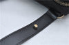 Authentic CHANEL New Travel Line Shoulder Cross Bag Nylon Leather Black 1673E