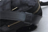 Authentic CHANEL New Travel Line Shoulder Cross Bag Nylon Leather Black 1673E