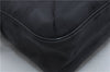 Authentic CHANEL New Travel Line Shoulder Cross Bag Nylon Leather Black 1673E
