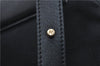 Authentic CHANEL New Travel Line Shoulder Cross Bag Nylon Leather Black 1673E
