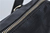 Authentic CHANEL New Travel Line Shoulder Cross Bag Nylon Leather Black 1673E