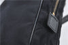Authentic CHANEL New Travel Line Shoulder Cross Bag Nylon Leather Black 1673E