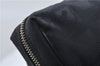 Authentic CHANEL New Travel Line Shoulder Cross Bag Nylon Leather Black 1673E