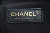 Authentic CHANEL New Travel Line Shoulder Cross Bag Nylon Leather Black 1673E
