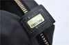 Authentic CHANEL New Travel Line Shoulder Cross Bag Nylon Leather Black 1673E