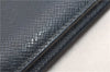 Auth Louis Vuitton Taiga Portefeuille Brazza Long Wallet Navy M30502 LV 1673G