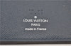 Auth Louis Vuitton Taiga Portefeuille Brazza Long Wallet Navy M30502 LV 1673G