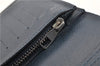 Auth Louis Vuitton Taiga Portefeuille Brazza Long Wallet Navy M30502 LV 1673G