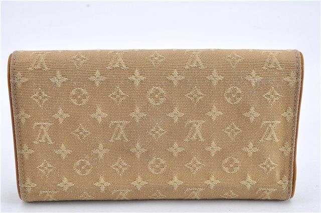 Auth Louis Vuitton Monogram Mini Porte Tresor International Wallet Beige 1674G