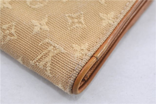 Auth Louis Vuitton Monogram Mini Porte Tresor International Wallet Beige 1674G