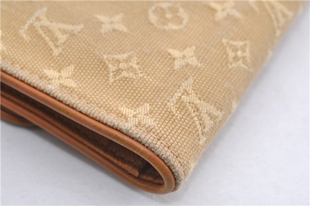 Auth Louis Vuitton Monogram Mini Porte Tresor International Wallet Beige 1674G