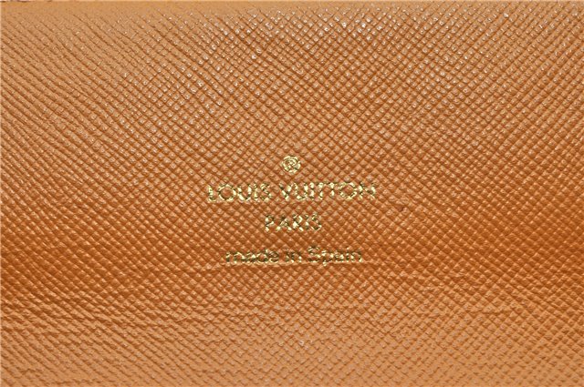 Auth Louis Vuitton Monogram Mini Porte Tresor International Wallet Beige 1674G