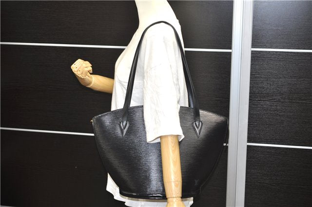 Auth Louis Vuitton Epi SaintJacques Shopping Shoulder Bag Black M52262 LV 1675D