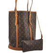 Authentic Louis Vuitton Monogram Bucket GM Shoulder Tote Bag M42236 Junk 1675I