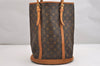 Authentic Louis Vuitton Monogram Bucket GM Shoulder Tote Bag M42236 Junk 1675I