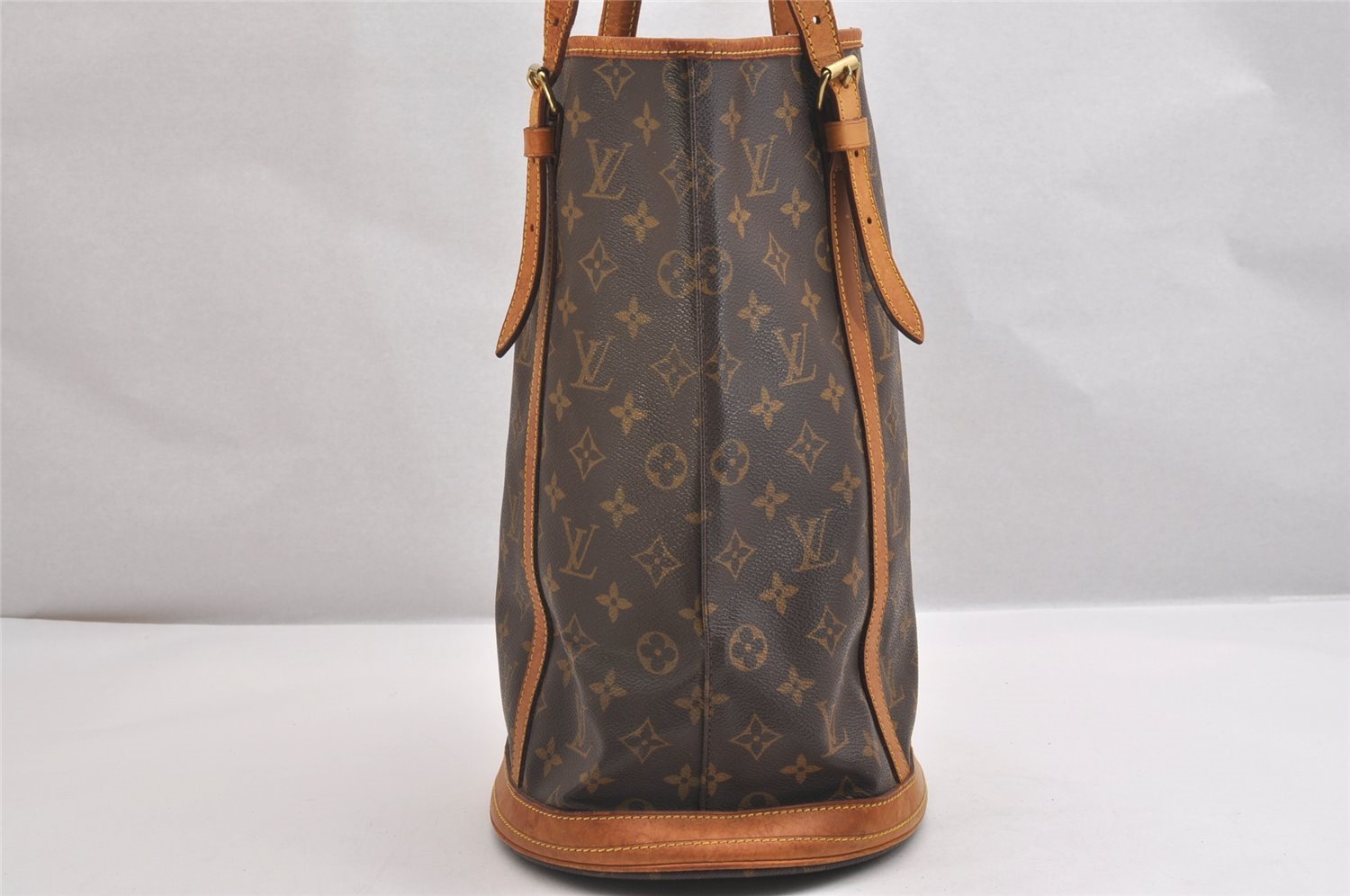 Authentic Louis Vuitton Monogram Bucket GM Shoulder Tote Bag M42236 Junk 1675I