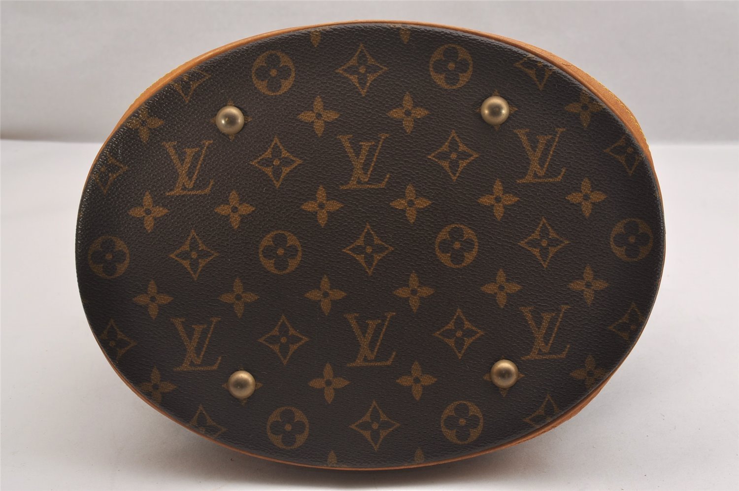 Authentic Louis Vuitton Monogram Bucket GM Shoulder Tote Bag M42236 Junk 1675I