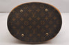 Authentic Louis Vuitton Monogram Bucket GM Shoulder Tote Bag M42236 Junk 1675I