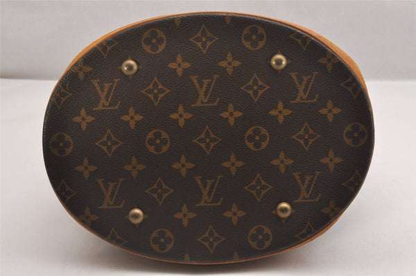 Authentic Louis Vuitton Monogram Bucket GM Shoulder Tote Bag M42236 Junk 1675I