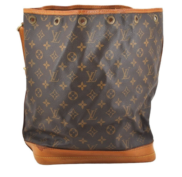 Authentic Louis Vuitton Monogram Noe Shoulder Drawstring Bag M42224 LV 1676I