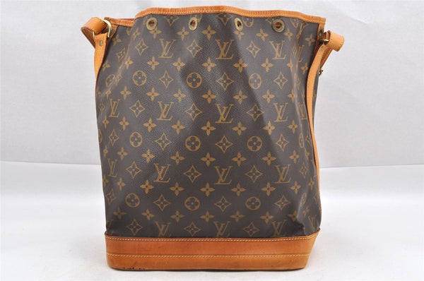 Authentic Louis Vuitton Monogram Noe Shoulder Drawstring Bag M42224 LV 1676I