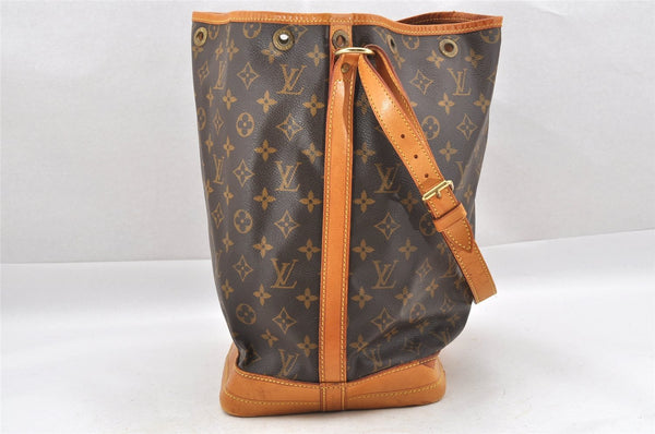 Authentic Louis Vuitton Monogram Noe Shoulder Drawstring Bag M42224 LV 1676I