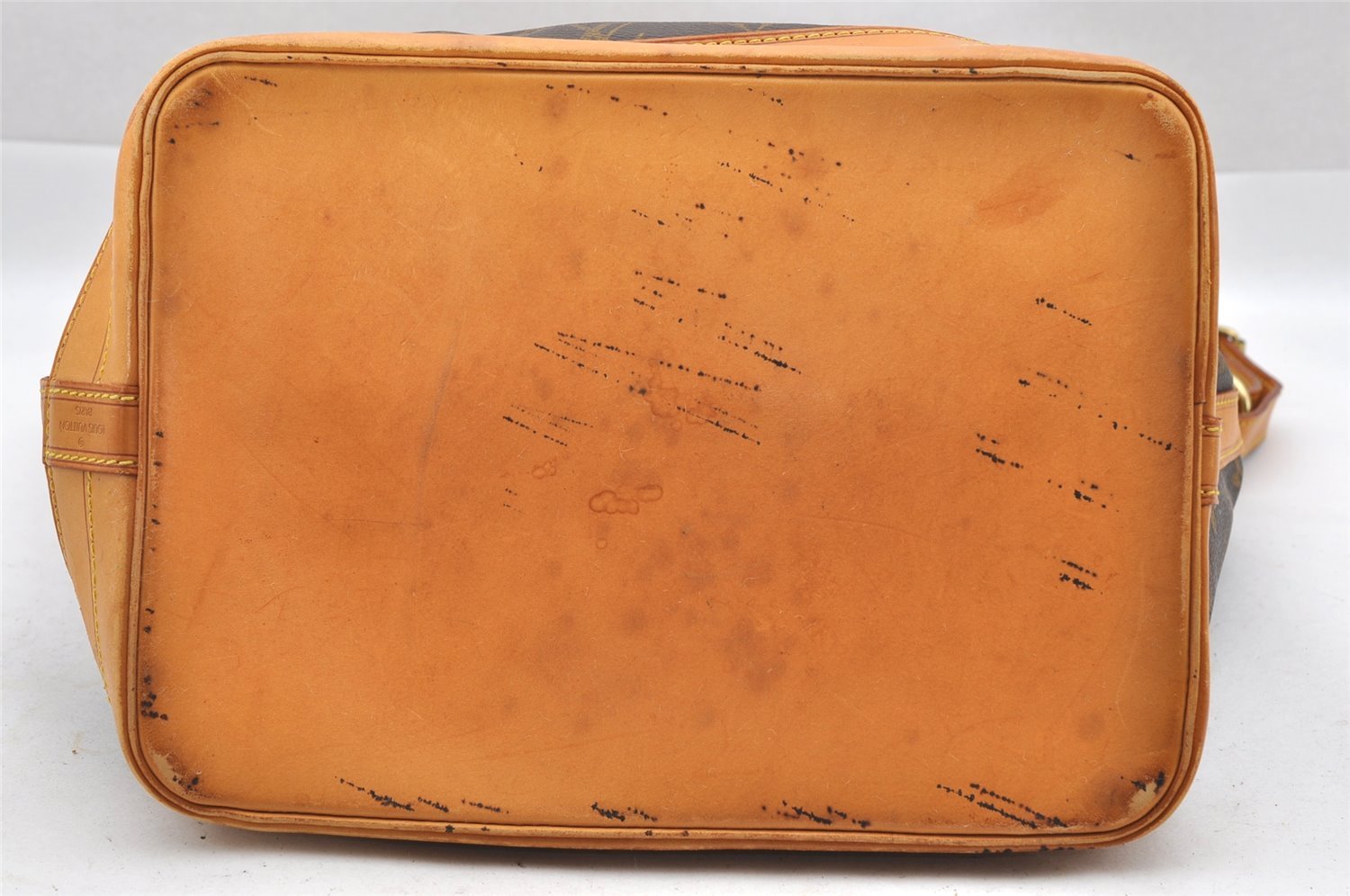 Authentic Louis Vuitton Monogram Noe Shoulder Drawstring Bag M42224 LV 1676I