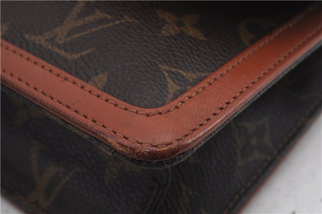 Auth Louis Vuitton Monogram Pochette Dame PM Clutch Hand Bag M51812 LV 1677D