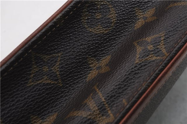 Auth Louis Vuitton Monogram Pochette Dame PM Clutch Hand Bag M51812 LV 1677D