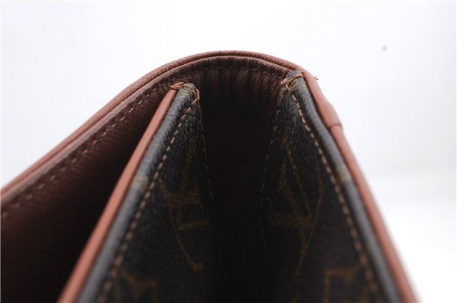 Auth Louis Vuitton Monogram Pochette Dame PM Clutch Hand Bag M51812 LV 1677D