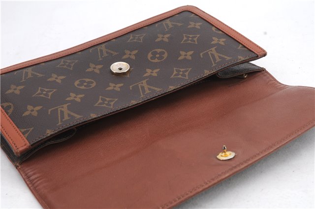 Auth Louis Vuitton Monogram Pochette Dame PM Clutch Hand Bag M51812 LV 1677D