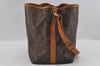 Authentic Louis Vuitton Monogram Petit Noe M42226 Shoulder Drawstring Bag 1678I