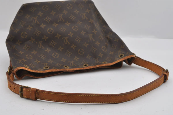 Authentic Louis Vuitton Monogram Petit Noe M42226 Shoulder Drawstring Bag 1678I