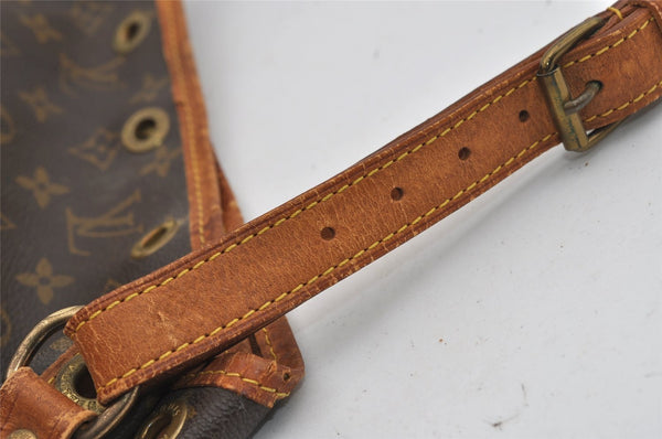 Authentic Louis Vuitton Monogram Petit Noe M42226 Shoulder Drawstring Bag 1678I