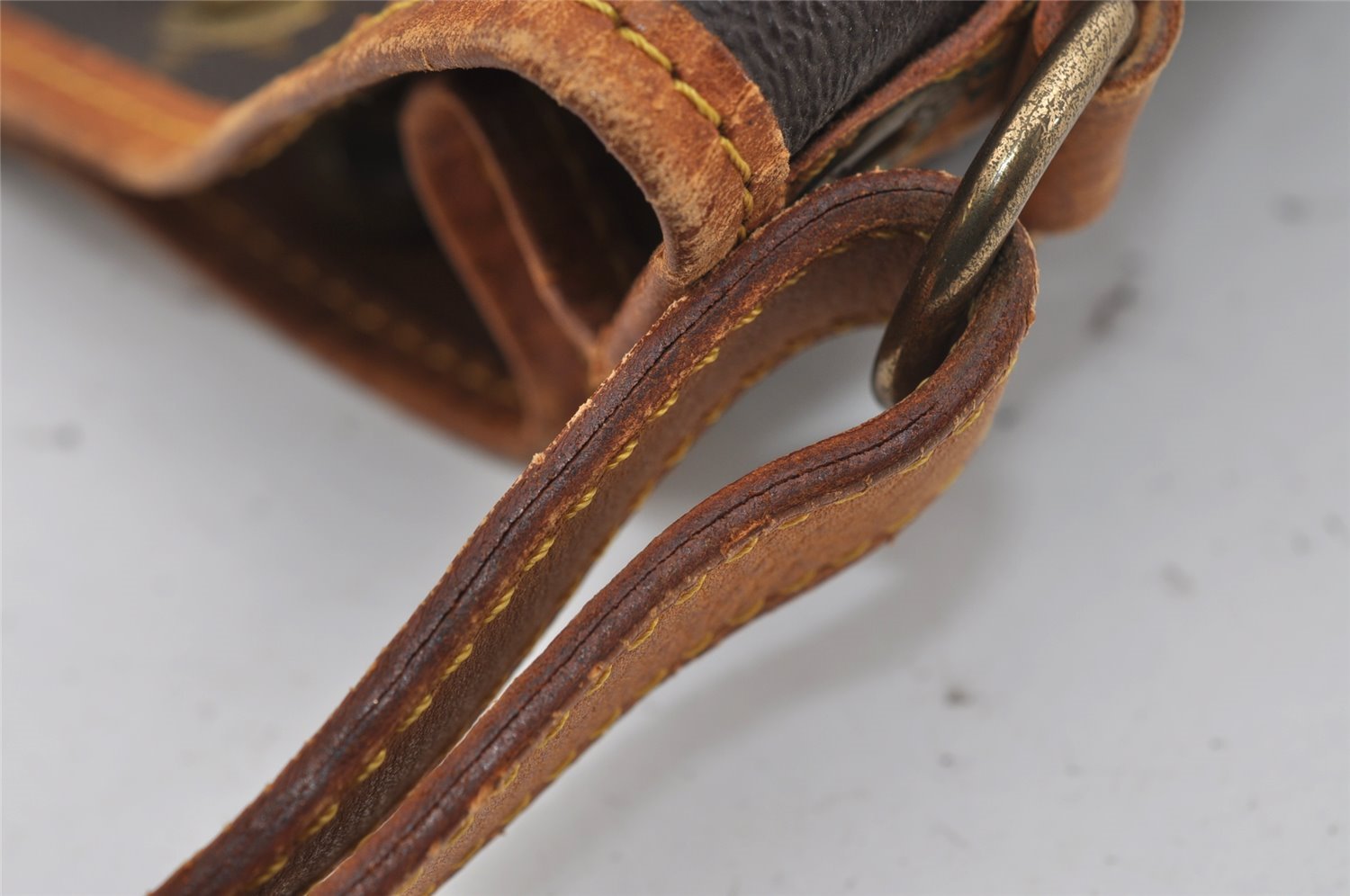 Authentic Louis Vuitton Monogram Petit Noe M42226 Shoulder Drawstring Bag 1678I