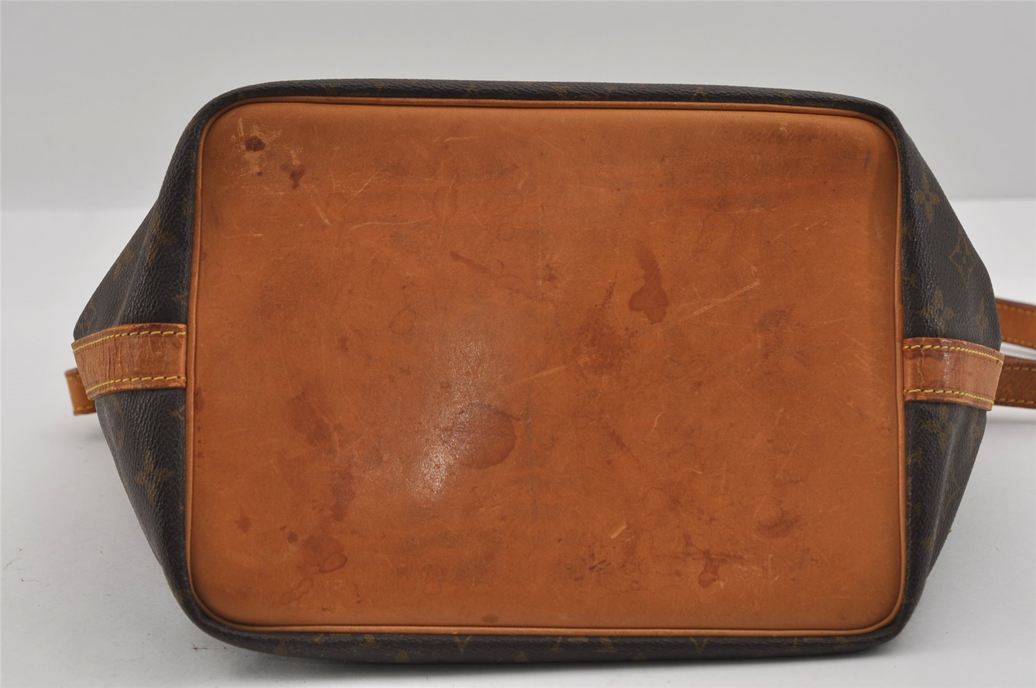 Authentic Louis Vuitton Monogram Petit Noe M42226 Shoulder Drawstring Bag 1678I