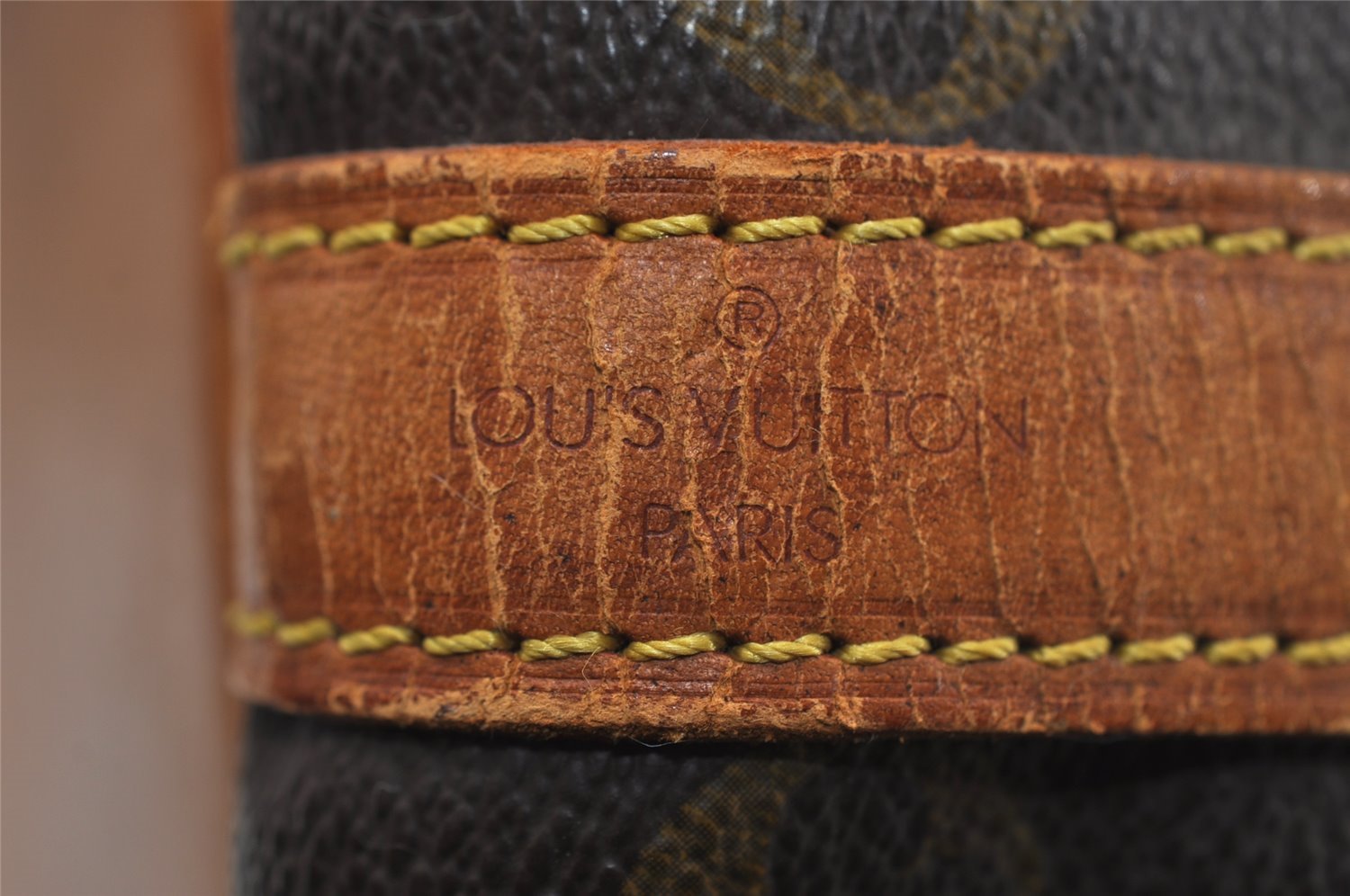 Authentic Louis Vuitton Monogram Petit Noe M42226 Shoulder Drawstring Bag 1678I