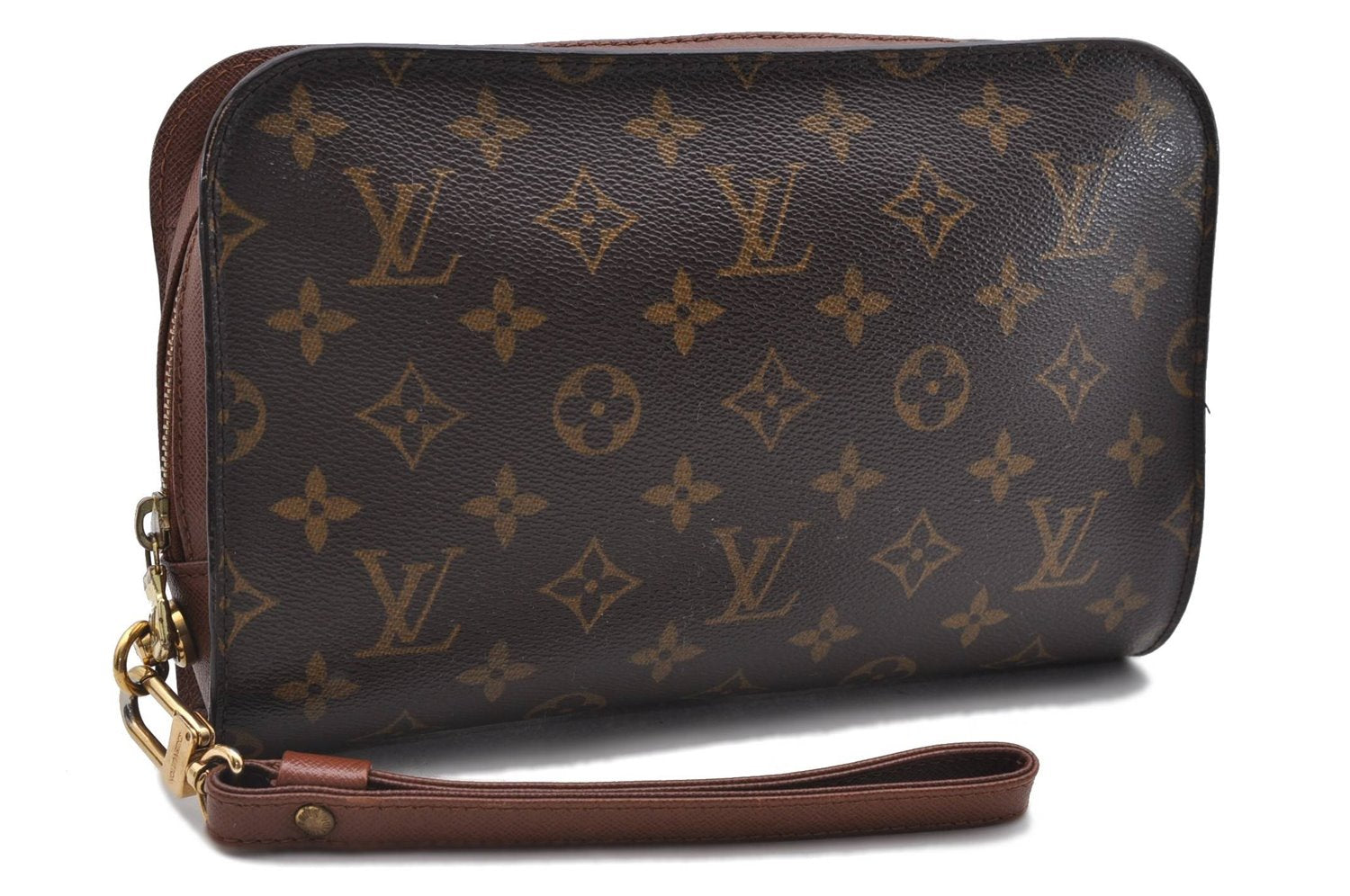 Authentic Louis Vuitton Monogram Orsay Clutch Hand Bag M51790 LV 1679D