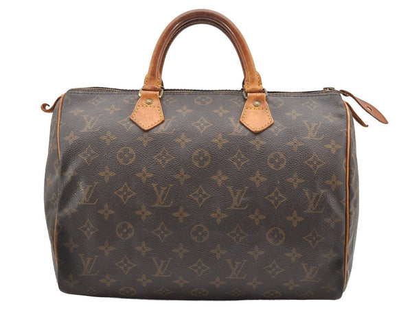 Authentic Louis Vuitton Monogram Speedy 30 Hand Boston Bag M41526 LV 1679I