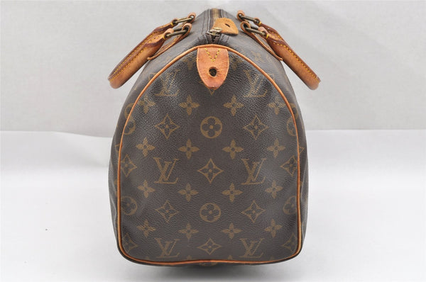 Authentic Louis Vuitton Monogram Speedy 30 Hand Boston Bag M41526 LV 1679I